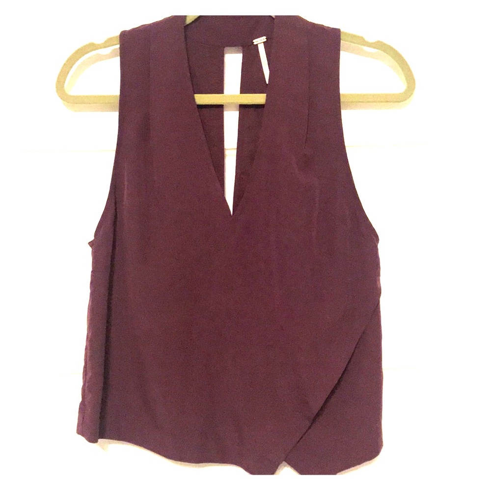 Free People suede top size XS